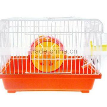 Portable Pet Hamster House Cage with Waterer and Bowl, 8.8*6.4*7.3 in Hamster Cage