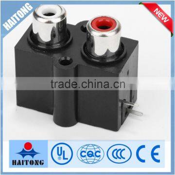 3 pin 2 holes seal AV socket with the best seller