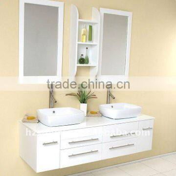 Double sinks Solid wood bathroom furniture