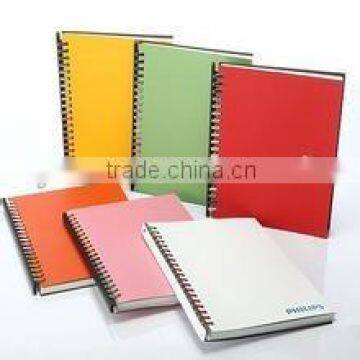colorful spiral pvc cover notebook printing