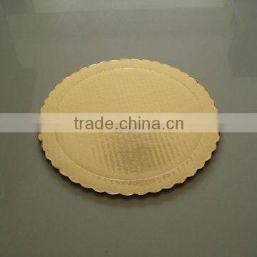 round straight corner cardboard gold laminated