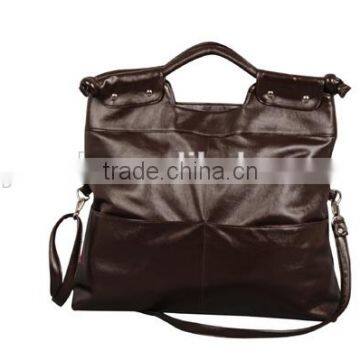 2015 large capacity and durable fashion PU handbag wholesale