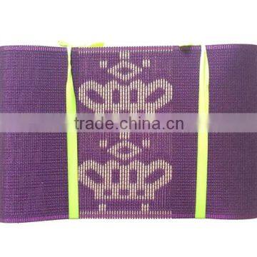 Purple nigeria aso oke for party / nice design oso oke / crown pattern nigeria aso oke for party