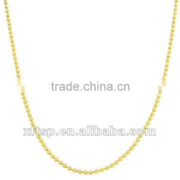 XLT-TN77 OME& ODE Stainless Steel Gold Ball Chain Necklace