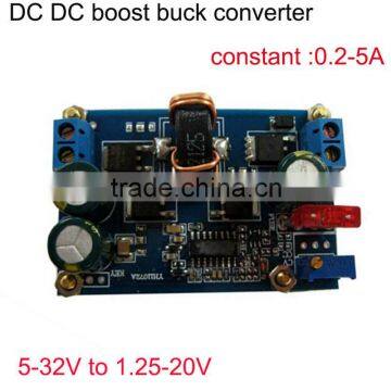 DC DC step up down converter 5-32VDC to 1.25-20VDC or 12vdc to 24vdc dc to dc buck boost converter