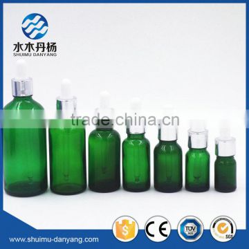 Hot selling 5ml-100ml green pipette dropper glass dropper bottle