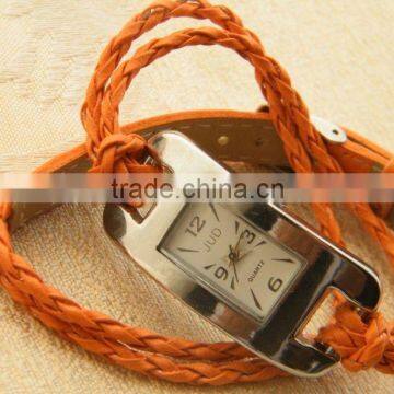 leather watches lady cord bracelet rope bracelet watch