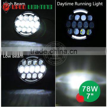 High End Quality DOT 7 Inch Round Led Headlight 12v 24v photo-4