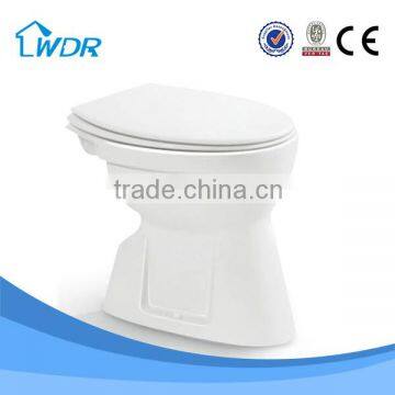 S-trap 200mm ceramic manual falushing portable toilets for construction