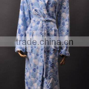 100% Polyester Eco-friendly Top Quality Colorful Coral Fleece Bathrobe photo-3