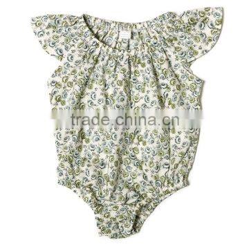 Kaiya latest baby clothes wholesale flowery print romper toddler clothes