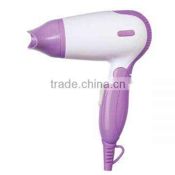 ionic travel folding hair dryer with DC motor & over heat protection