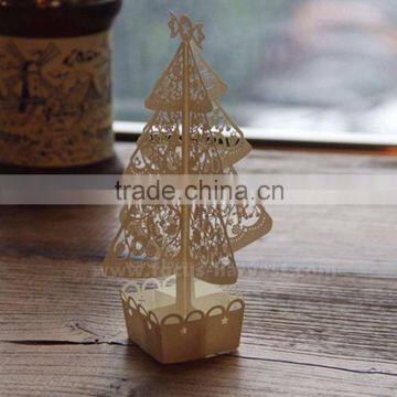 Merry Christmas 3D Handmade Laser Cut Christmas Bell Tree Greeting Pop Up Cards Quality Choice photo-2