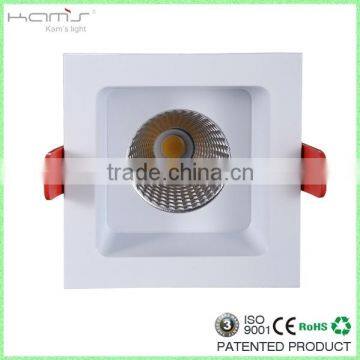 Patent design 8w 10w 12w 15w 20w ceiling light adjustable square cob led ceiling spotlight downlight