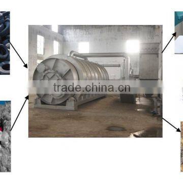 Plant recycling tyre for fuel oil and wire with high efficiency