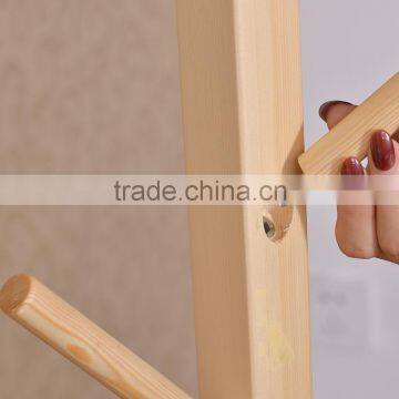 Pine Solid Wood Coat Rack For Living Room Use photo-4