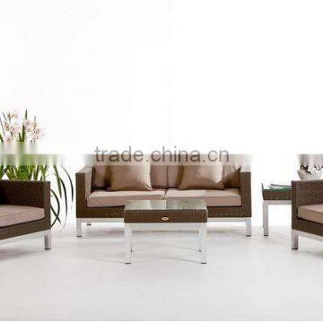 Antique Synthetic Rattan Sofa Set Resort Furniture - Poly Rattan Outdoor Sofa Set Furniture photo-2