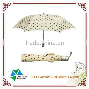 black dot cheap 2 fold umbrella