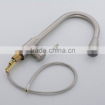 Professional Manufacture Satin Nickel Kitchen Faucet photo-6