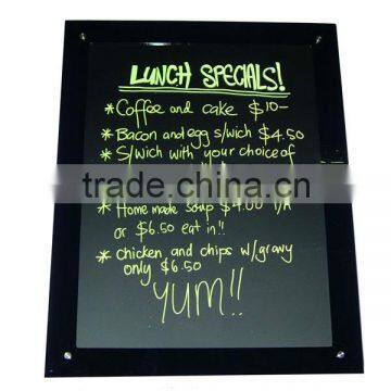 super slimline good quality led writing board