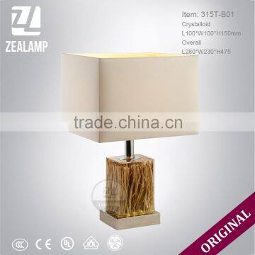 DIY Tree Root Resin Luxury Unique Amber Table Lamps Modern Hotel Table Lamp photo-2