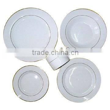 20pcs Dinner Set with Golden Edge