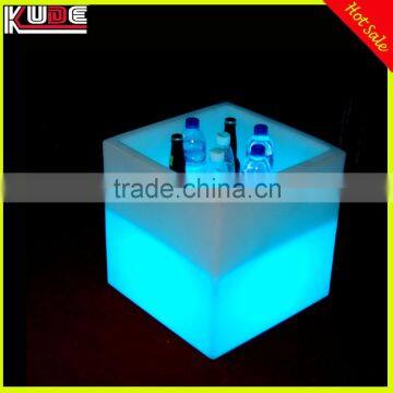 Square LED Ice Bucket, LED Illuminated Ice Bucket, Large LED Ice Bucket