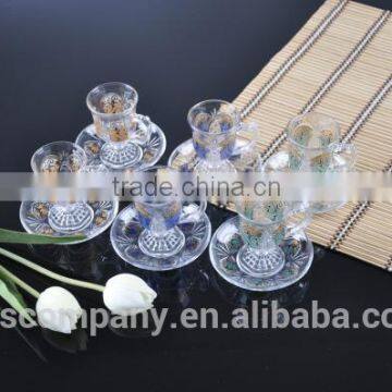 6PCS Set Glass Tea Mug with Holder