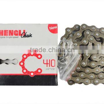 high quality wholesale price durable stainless bicycle chain hengli chain 1/2"*1/8"*108L