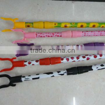 Telescopic Metal Handle With Colorful PVC Coated Cloth Hanger Fork