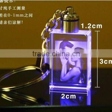 Fashion And Beautiful Crystal Photo Keychain for wedding gifts