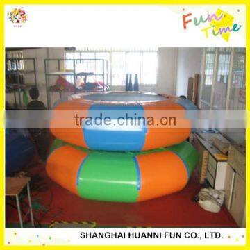 2015 crazy inflatable blob jump water toys/water trampoline