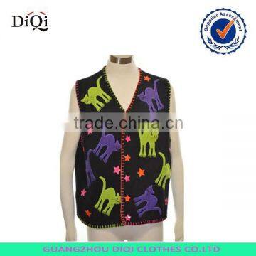 sweater vest for old women,women button sweater vest wholesale in 2015