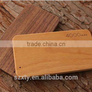 HOT 2015 power bank 4000mah Universal Portable Power Bank wood power bank