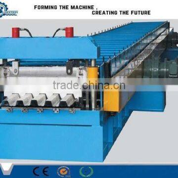 High Speed 0.8-1.2mm Metal Steel Floor Deck Roll Forming Machine For Construstion Roof Use From Hangzhou For Sale