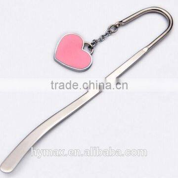 sweet heart metal bookmark