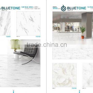 Popular Design White Color Nano Polished Finished Super Glossy Porcelain Floor Tiles Polished Tiles