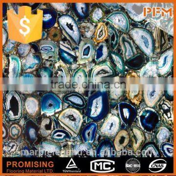 Beautiful decorative for home and hotel white rainbow gem stone slab