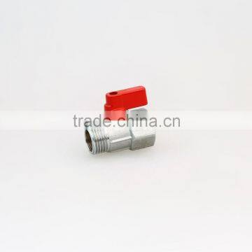 1/2 red handle brass ball valve