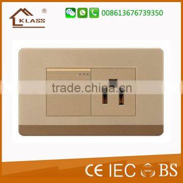 INTERRUPTOR DOBLE UL American Type110-250v 10a 2gang 1 Way Electric Plat Light Switch photo-5