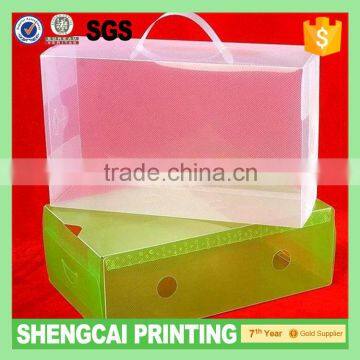 customized frosted plastic shoe box design