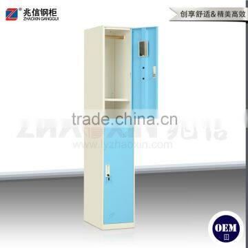 blue key lock wardrobe vertical double door wardrobe locker furniture