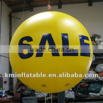 Yellow promotional balloon