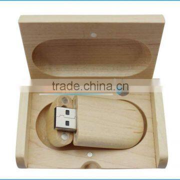 Custom Engraving Logo Wood Usb Flash Drive Wooden USB Memory Sticker 2.0 4GB/16GB/32GB/64GB/ With Box photo-2