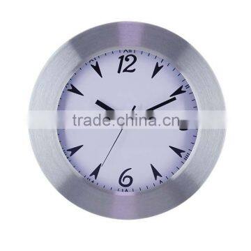 30CM round shape aluminium frame wall clock