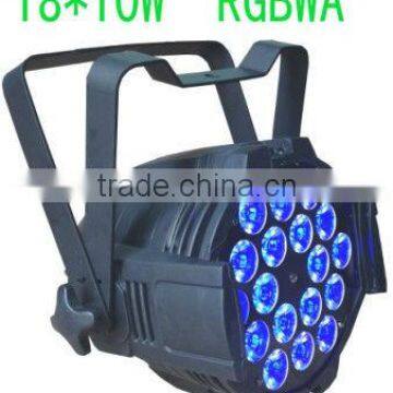 2014 HOT 18pcs 10w RGBWA 5in1 led par can