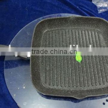 28cm cast square grill pan with lips