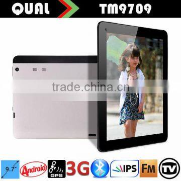 Super Slim! 9.7 inch tablet pc 3g sim card gps hdmi with Quad Core IPS Display Bluetooth GPS Navigation FM/ATV Full function