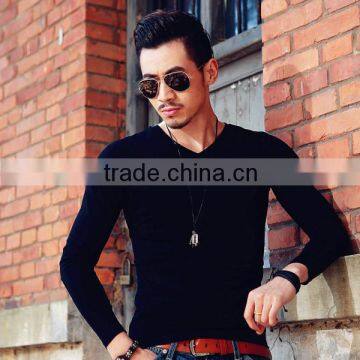 Good Quality Cotton Black Blank Plain Short-Sleeve Men T-shirt