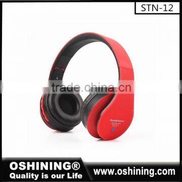 2016 Topquality handfree sports bluetooth headset wireless earphones custom logo(STN-12)